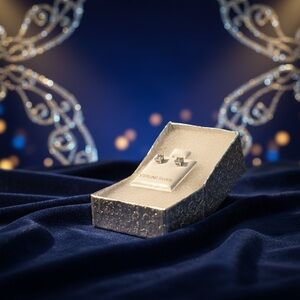 Sterling Silver Cubic Zirconia Stud Earrings